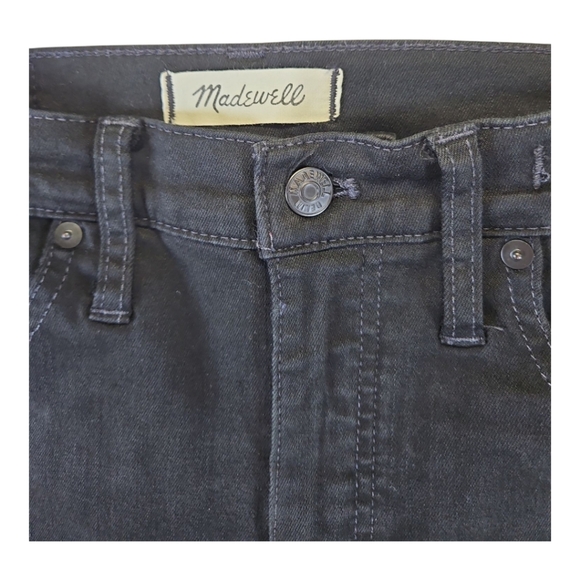 Madewell Jean Black 10" High-Rise Skinny Stretch Denim Size 28 - Picture 7 of 13
